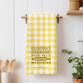 Linge De Cuisine Les repas de grand-mère jaune deviennent des souve