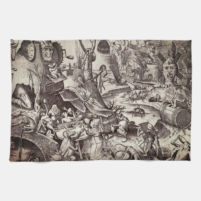 Linge De Cuisine Les sept péchés mortels - gloutonnerie (Horizontal)