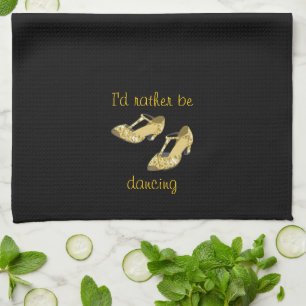 Linge De Cuisine Les talons hauts de paillettes d'or plutôt dansen