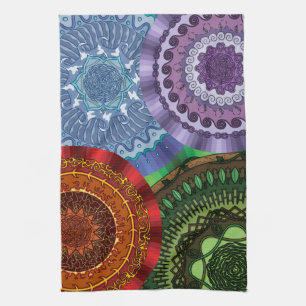 Linge De Cuisine L'essuie-mains à mandalas Les Éléments
