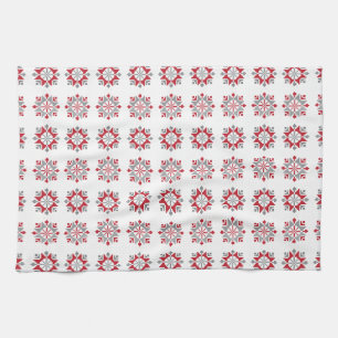 Linge De Cuisine Letton motif géométrique du soleil du matin VII