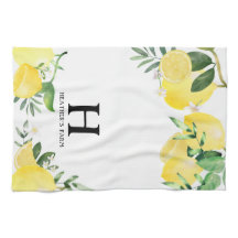 Lettre initiale Jardin de citron monogramme