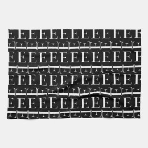Linge De Cuisine Lettre initiale monogramme E