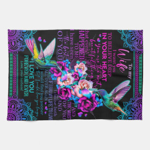 Linge De Cuisine Lettre personnalisée à ma femme - Colibri