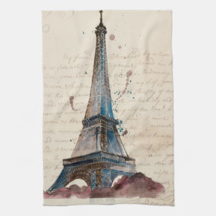 Linge De Cuisine Lettres des destinations   de Tour Eiffel