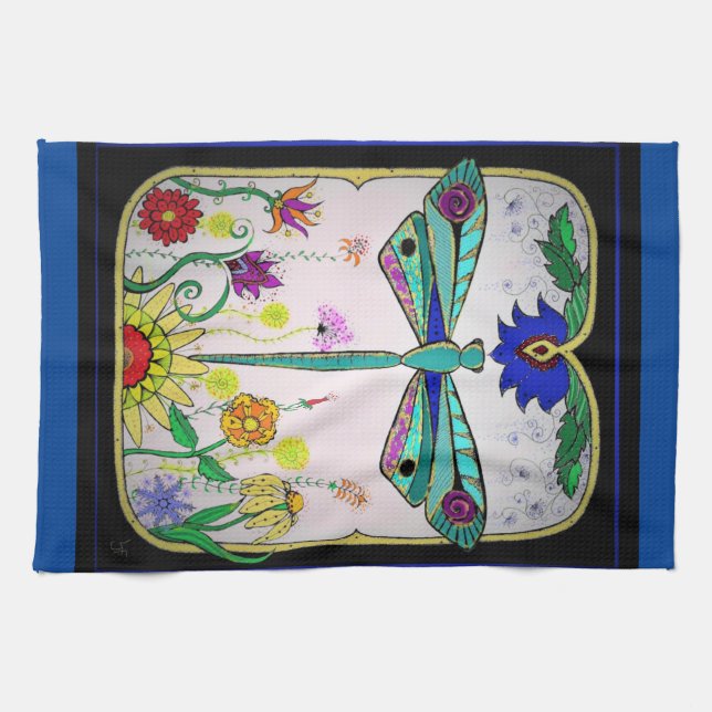 Linge De Cuisine libellule (Horizontal)