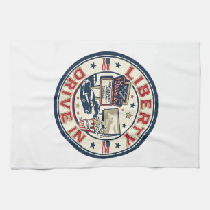 Linge De Cuisine Liberty Drive In Patriotique Patriotique Drive In