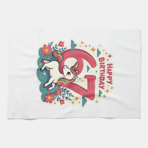 Linge De Cuisine Licorne arc-en-ciel dessin animé mignon 67e annive