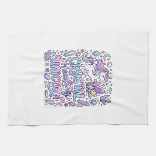 Linge De Cuisine Licorne Cristal Guérison Cadeau Licorne Idée Vecto