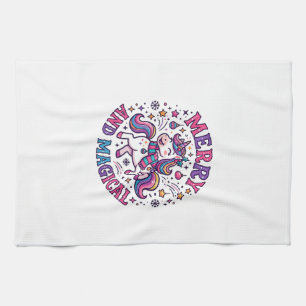 Linge De Cuisine Licorne Joyeuse et Magique