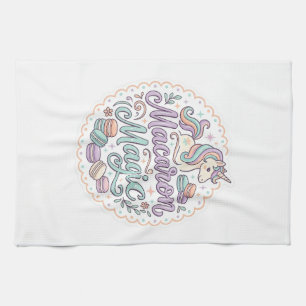 Linge De Cuisine Licorne Macaron Magie T-Shirt Fantaisiste Design_1