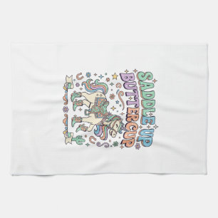 Linge De Cuisine Licorne Sellez Buttercup Kawaii Typographie Desi
