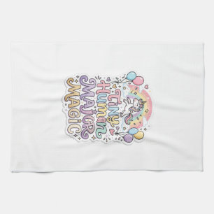 Linge De Cuisine Licorne Tiny Human Major Magic Premium Vector Vect