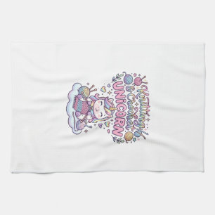 Linge De Cuisine Licorne Tricot Crochet Licorne Typographie Adorabl