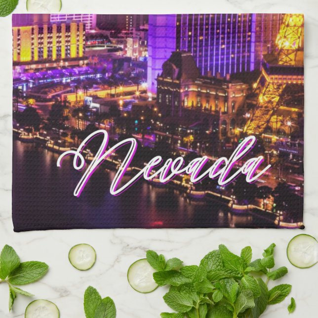 Linge De Cuisine Ligne d'atterrissage de Las Vegas (Plié)