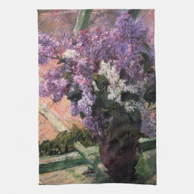 Linge De Cuisine Lilacs dans une fenêtre | Mary Cassatt (Vertical)