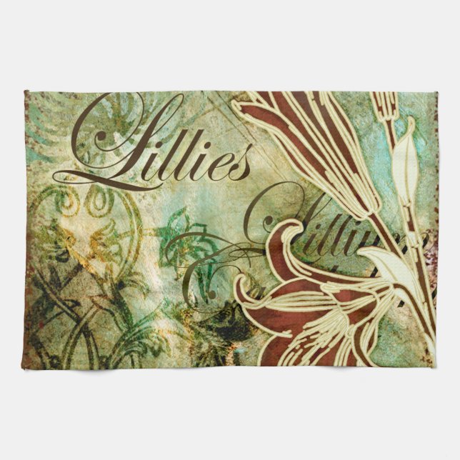 Linge De Cuisine Lillies (Horizontal)