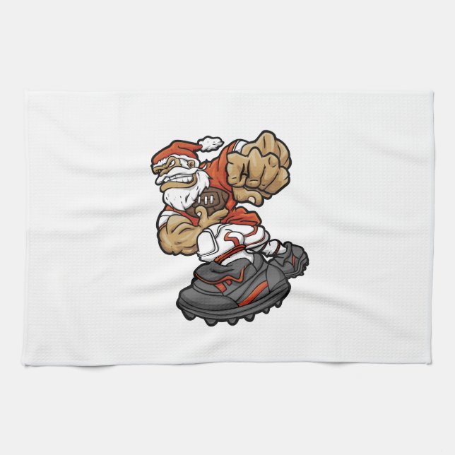 Linge De Cuisine L'Illustration de Santa Claus Playing (Horizontal)
