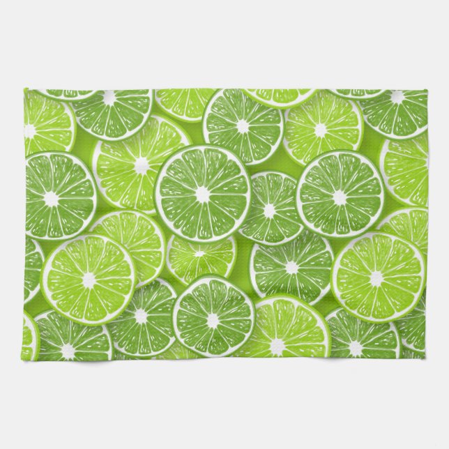 Linge De Cuisine Lime pop (Horizontal)