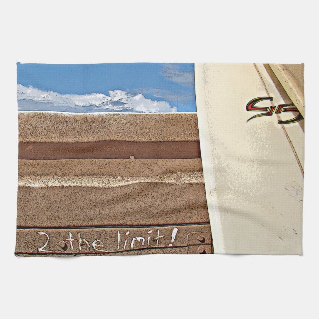 Linge De Cuisine Limite de la planche de surf 2the de surf surfant (Horizontal)