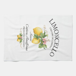 Linge De Cuisine Limoncello Italie Côte Amalfitaine