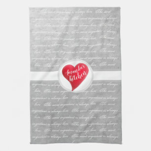 Linge De Cuisine L'ingrédient secret est toujours l'amour du coeur