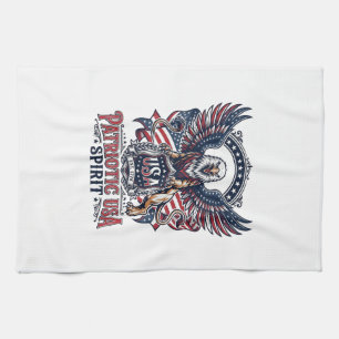 Linge De Cuisine Lion Aigle Patriotique Animal Hybride Gardien Patr