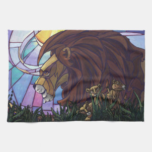 Linge De Cuisine Lion et petits