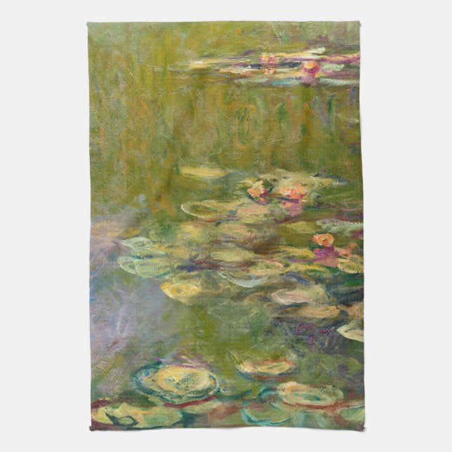 Linge De Cuisine LITERIES D'EAU par Claude Monet (Vertical)