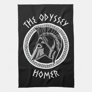 Linge De Cuisine L'Odyssée Homère Casque Grec Mythologie Antique I