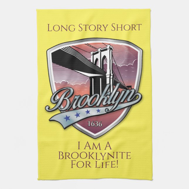 Linge De Cuisine Logo de Brooklyn (Vertical)