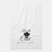Logo de toque de chef minimaliste Kiss the Cook