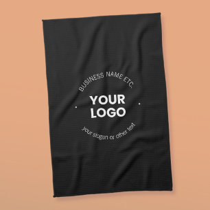 Linge De Cuisine Logo de votre entreprise et texte modifiable   Noi