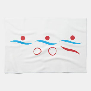 Linge De Cuisine Logo du cool de triathlon