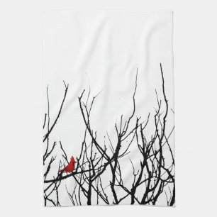 Linge De Cuisine L'oiseau rouge par des poivrons de Leslie