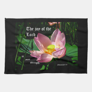 Linge De Cuisine Lotus Blossom Nehemiah 8:10