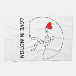 Linge De Cuisine Love In Motion Minimalist Line Art Slogan Tee