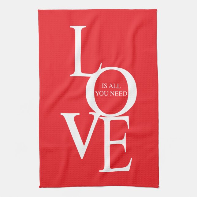 Linge De Cuisine Love is all you need (Vertical)