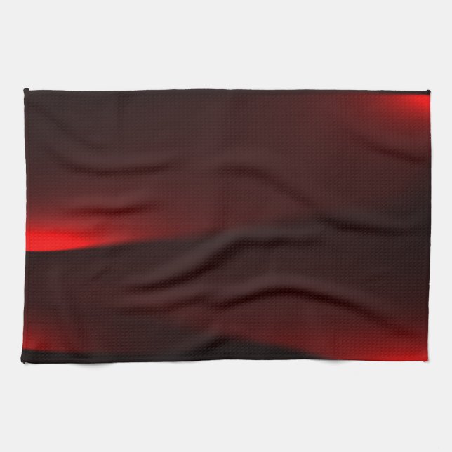 Linge De Cuisine Lumières Cranberry Et Black (Horizontal)