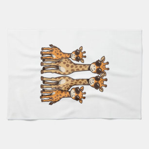 Linge De Cuisine Lunettes de soleil de la famille de la girafe Cool