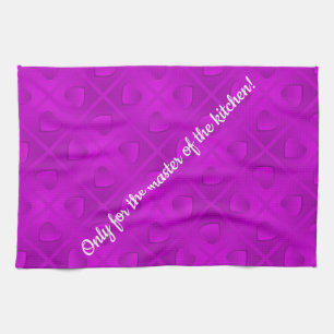 Linge De Cuisine Luxe Moderne Élégant Coeur Violet