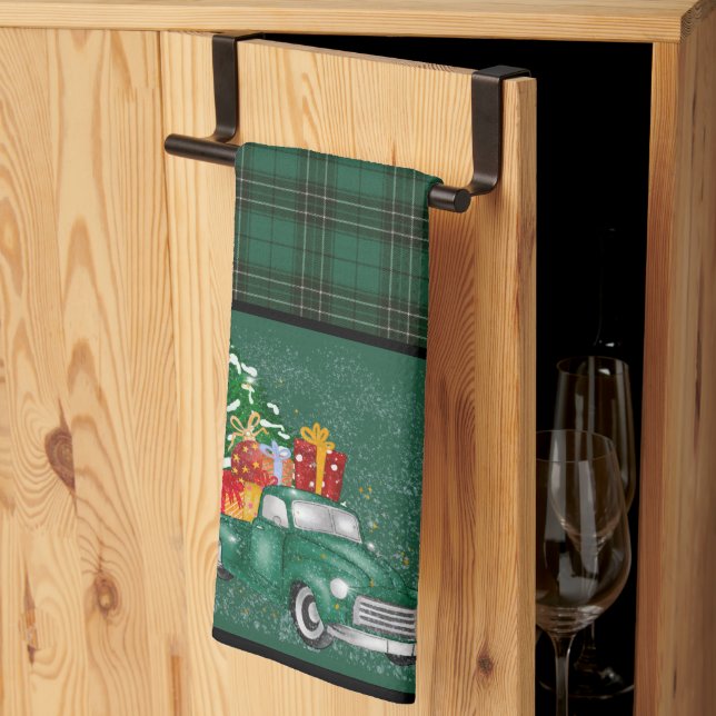 Linge De Cuisine MacLean Chasse Ancienne Original Tartan Noël (Pliage en tiers)