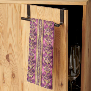 Linge De Cuisine Magenta Gold Fa Noël La La Motif#27 ID1009