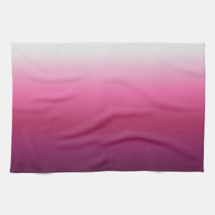 Linge De Cuisine magenta maroon marsala burgundy ombre branché