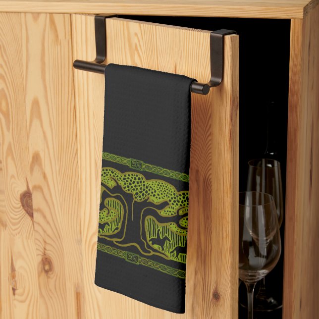 Linge De Cuisine Magie celtique - Le grand arbre (Pliage en tiers)