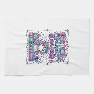 Linge De Cuisine Magie d'anniversaire licorne Chargement Marketplac