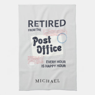 Linge De Cuisine Mailman de retraite de travailleur postal personna