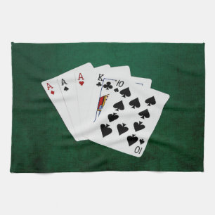 Linge De Cuisine Mains De Poker - Trois D'Un Genre - Ace
