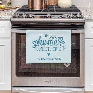Linge De Cuisine Maison Bleue Sweet Maison Personnalisée