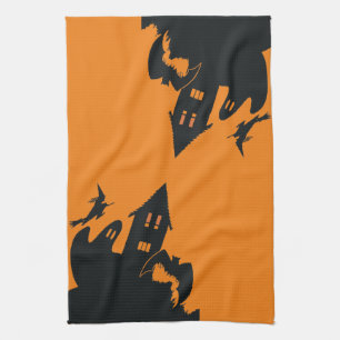 Linge De Cuisine Maison hantée Halloween vintage sorcière fantôme c